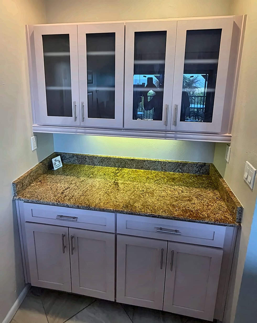 Glass-Door Cabinets and Paint