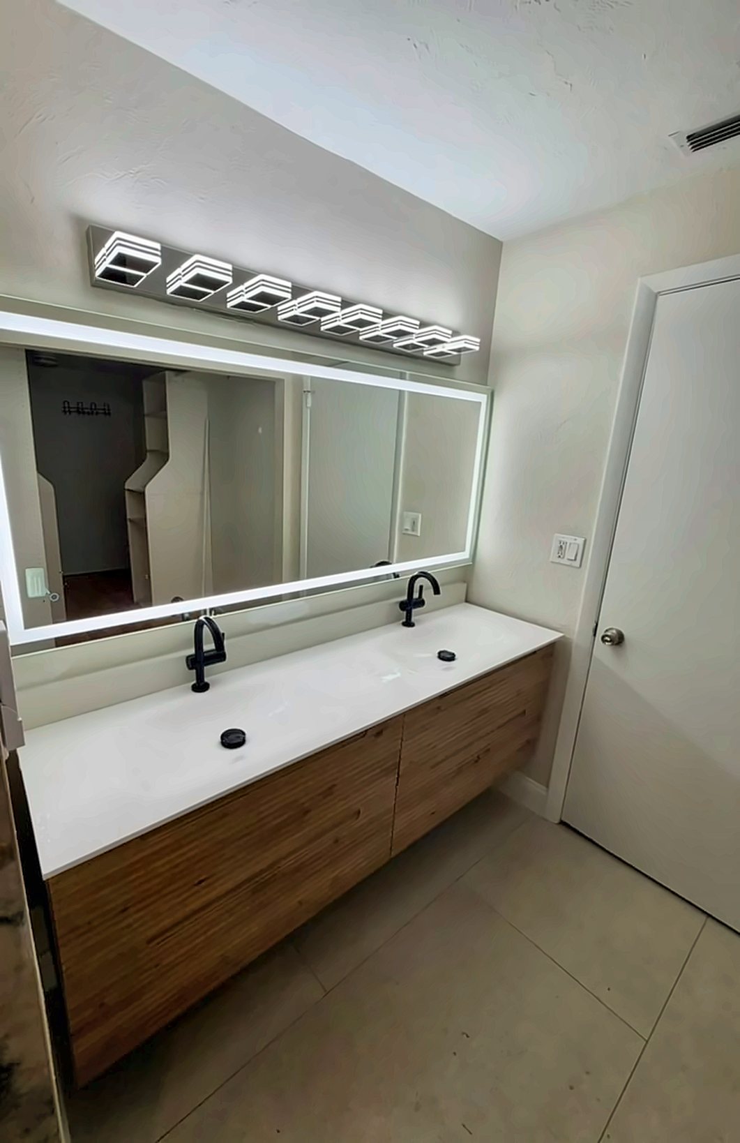Floating Double Vanity